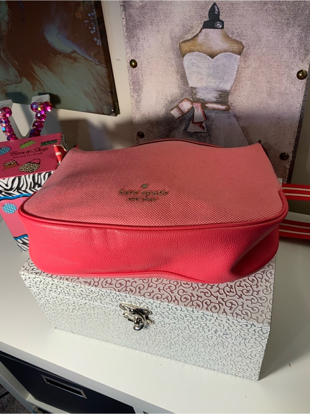 Kate Spade Rosie Crossbody Shoulder Bag Canvas and Leather - Picture 6 of 8